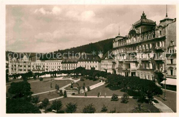 Marienbad Tschechien Boehmen Goetheplatz Grand Hotel Weimar