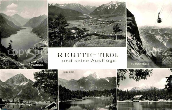Reutte Tirol Plansee Alpenpanorama Zugspitzbahn