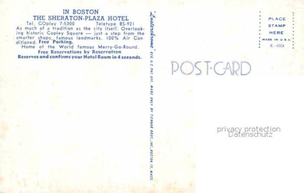 Boston Sheraton Plaza Hotel Kronleuchter – Bild 2