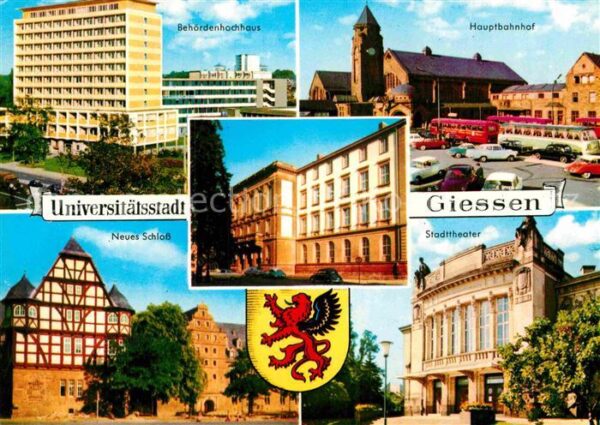 Giessen Lahn Behördenhochhaus Hauptbahnhof Stadtthea