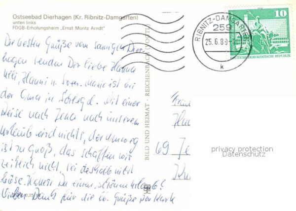 Dierhagen Ostseebad FDGB Erholungsheim Ernst Moritz Arndt K – Bild 2