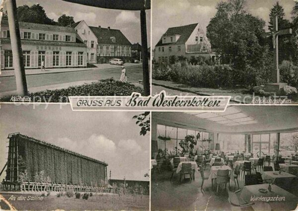 Bad Westernkotten Kurhaus Erholungsheim Wintergarten Sali
