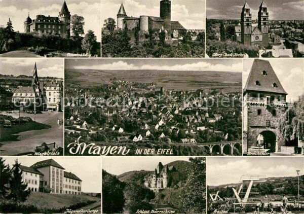 Mayen Genovevaburg Herz Jesu Kirche Brückento