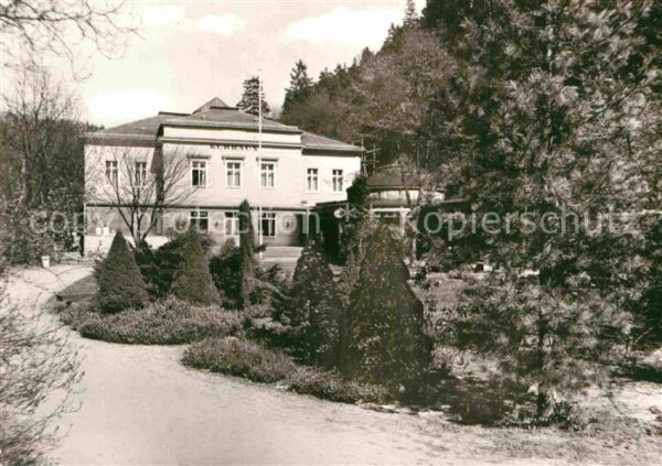 Bad Schandau Kurhaus mit Brunnen
