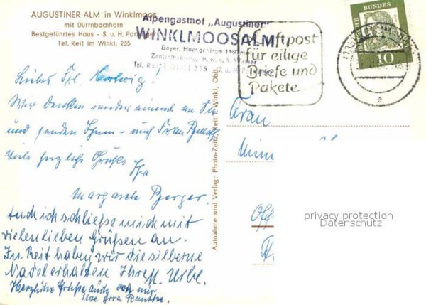 Winklmoos Winkelmoos Augustiner Alm mit Dürnbachhorn – Bild 2