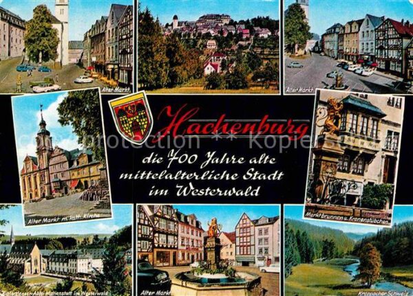 Hachenburg Westerwald Alter Markt Kath Kirche Abtei Mariensta
