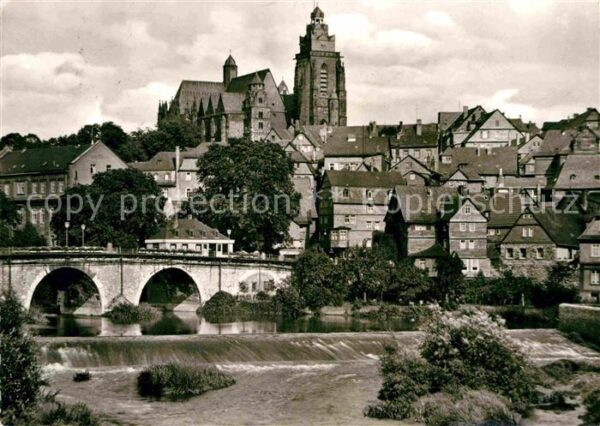 Wetzlar Alte Lahnbrücke mit Dom