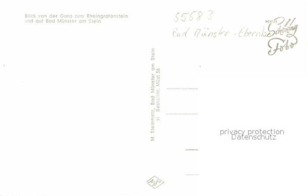 Bad Muenster Stein Ebernburg Fliegeraufnahme Rheingrafenstein – Bild 2