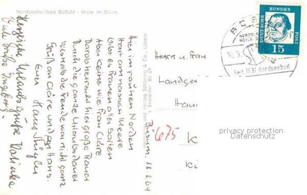 Buesum Nordseebad Mole Sturm – Bild 2
