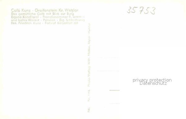 Greifenstein Hessen Cafe Kunz – Bild 2