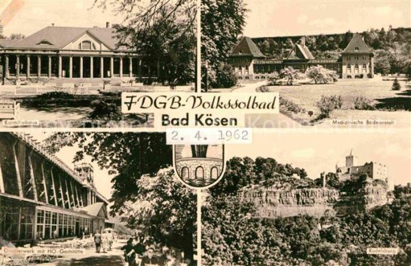Koesen Bad FDGB Volkssolbad Rudelsburg Kurmittelha