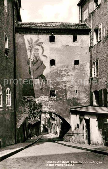 Passau Christopharus Bogen Pfaffengasse