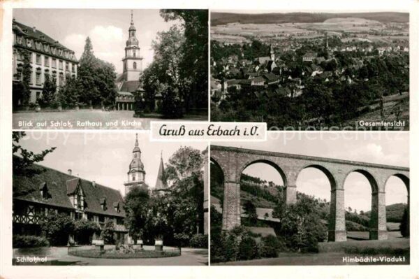 Erbach Odenwald Schloss Rathaus Kirche Schlosshof Himbä