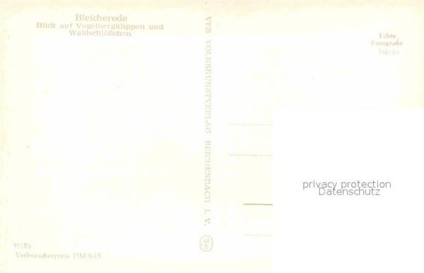Bleicherode Vogelbergklippen Waldschlösschen – Bild 2