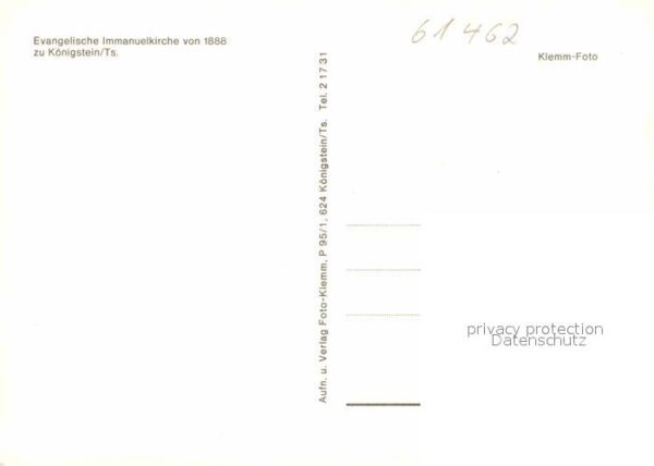Koenigstein Taunus Evangelische Immanuelkirche – Bild 2