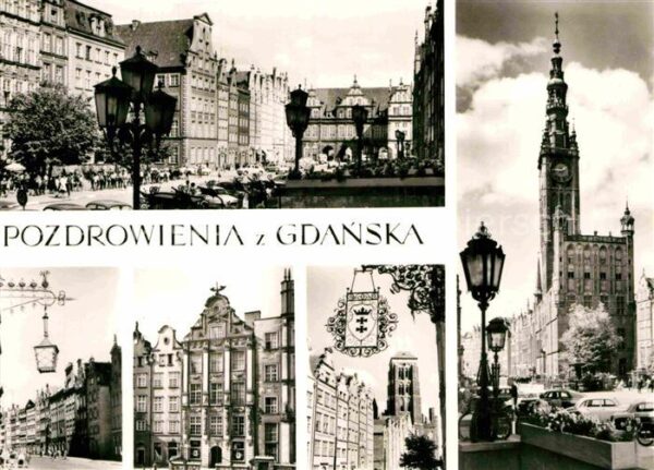 Gdansk Kirche Sadtansicht Rathaus