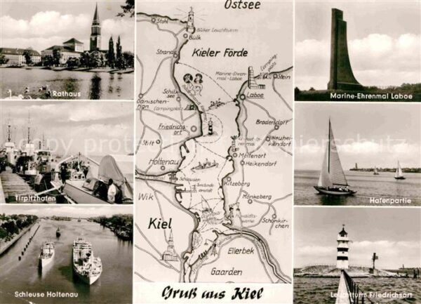 Kiel Rathaus Tirpitzhafen Schleuse Holtenau