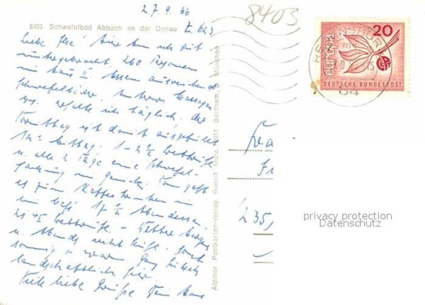 Abbach Bad Schwefelbad Rheumakrankenhaus II Haus W – Bild 2