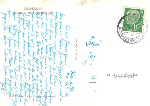 Duesseldorf Rheinufer Sankt Lambertus – Bild 2