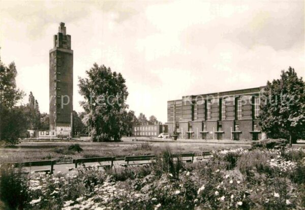 Magdeburg Kulturpark Stadthalle Aussichtsturm