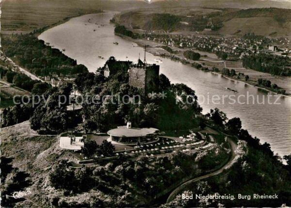 Niederbreisig Bad Fliegeraufnahme Burg Rheineck