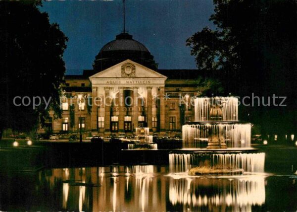 Wiesbaden Kurhaus Nachtaufnahme