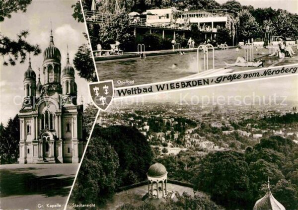 Wiesbaden Opelbad Neroberg Große Kapelle Stadtans
