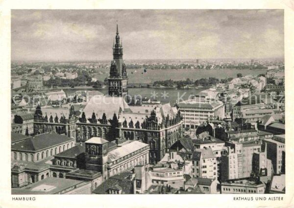 Hamburg Rathaus Alster