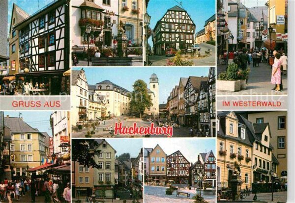 Hachenburg Westerwald Fachwerkhäuser Marktplatz Ortsansichten