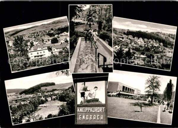 Bad Endbach Tretbecken Brücke Kurpark Panorama