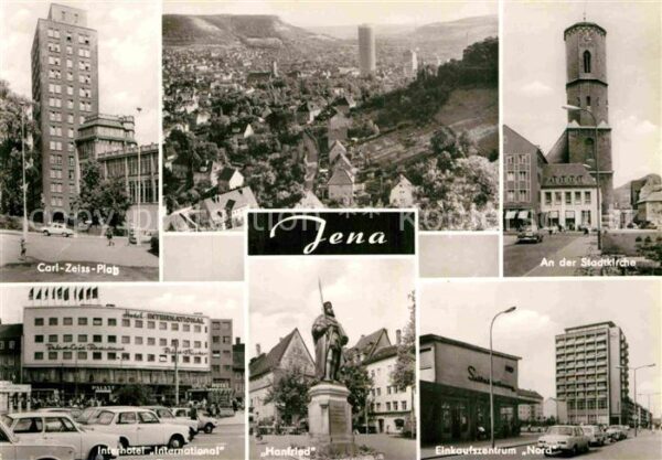Jena Thueringen Carl Zeiss Platz Stadtkirche Interhotel