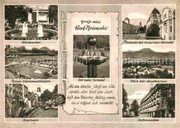 Bad Neuenahr-Ahrweiler Kurgarten Neues Schwimmstadion Kurhaus