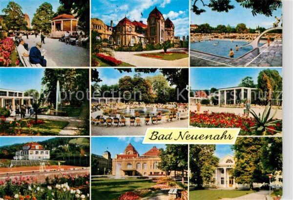 Bad Neuenahr-Ahrweiler Kurpark Wandelhalle Schwimbad Kurgarten