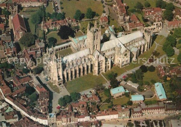 Canterbury Kent Fliegeraufnahme Kathedrale