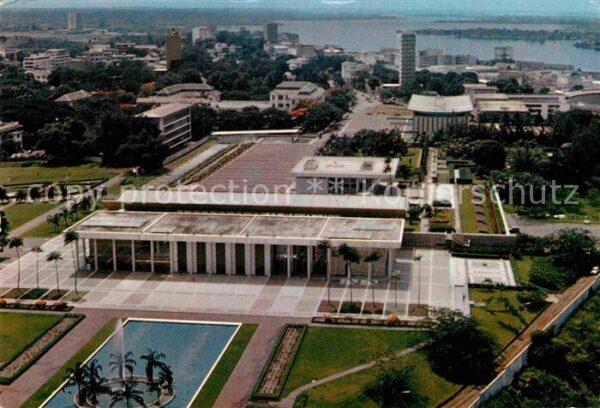 Abidjan Fliegeraufnahme Präsidentenpalast