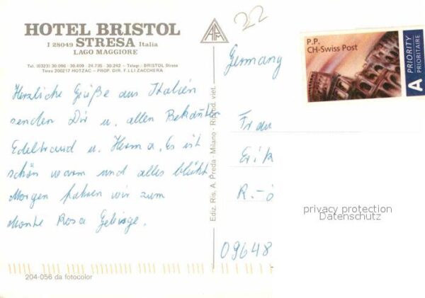 Stresa Lago Maggiore Hotel Bristol – Bild 2