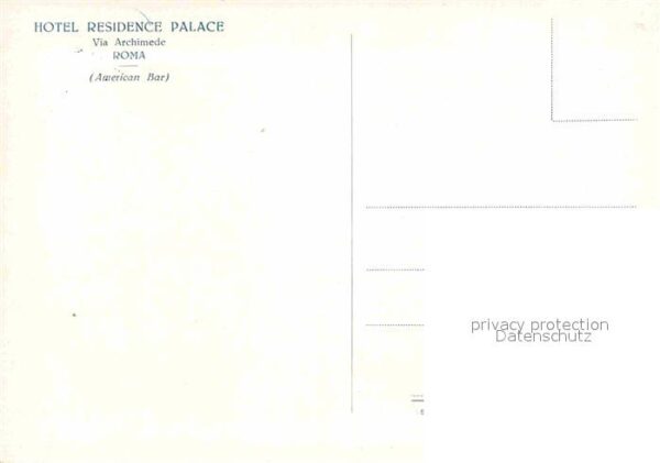 Roma Rom Hotel Residence Palace American Bar – Bild 2