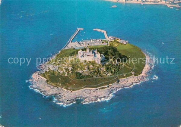Marazion Cornwall Fliegeraufnahme Sankt Michael's Mount