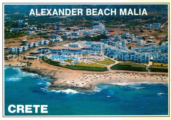 Kreta Crete Fliegeraufnahme Alexander Beach Malia