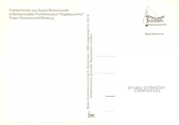Gutach Schwarzwald Trachtenfamilie – Bild 2