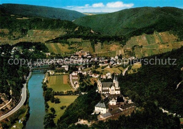 Obernhof Lahn Fliegeraufnahme Kloster Arnstein