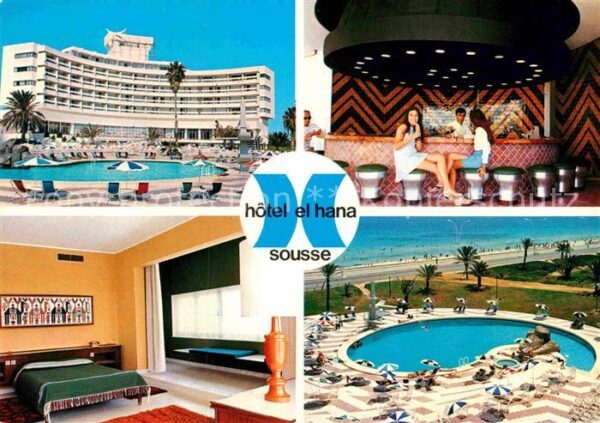 SOUSSE  Tunesie Hotel el Hana Pool Bar Zimmer