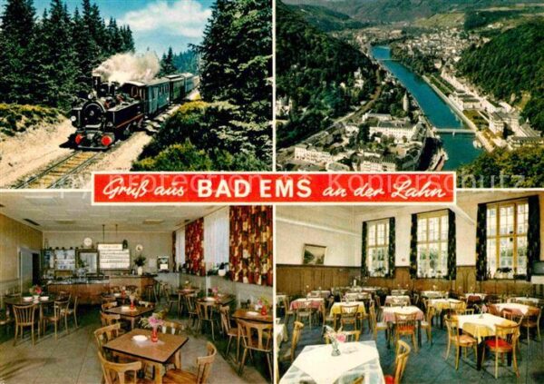 Bad Ems Bahnhofgaststätte  Fliegeraufnahme