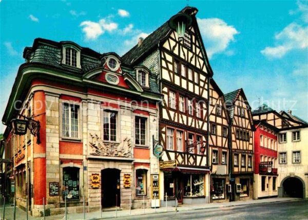 Ahrweiler Ahr Häusergruppe am Marktplatz