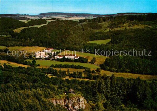 Neukirchen Knuellgebirge Fliegeraufnahme Waldsanatorium Urbachta