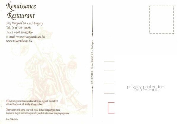 Visegrad Renaissance Restaurant Gaststube Aussen – Bild 2