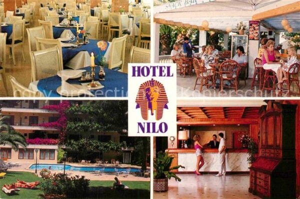 Paguera Mallorca Islas Baleares Hotel Nilo Pool Rezeption Terrasse Spei