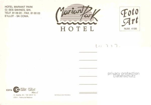 Sa Coma Hotel Mariant Park Pool Lobby – Bild 2