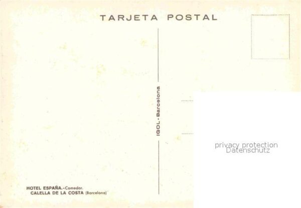 Calella Hotel Espana Speiseraum – Bild 2
