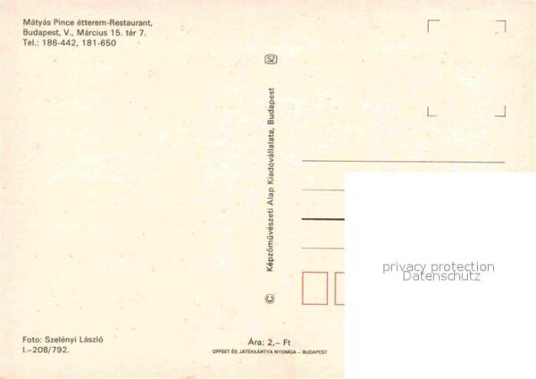 Budapest Matyas Pince etterem Restaurant – Bild 2